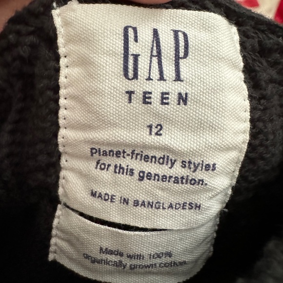 Gap Teen Black Cropped Cozy Sweater - Picture 3 of 4